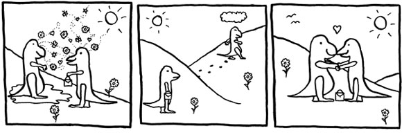 Ditjies En Datjies Why I Love Edward Monkton Let Us All Be Dinosaurs And Lovely Other Together For The Sun Is Warm World A Beautiful Place