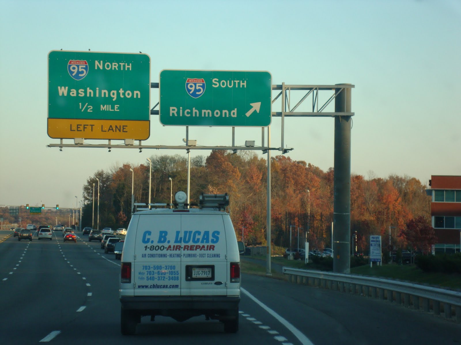 Luke's Signs I95 on the HOV lane (Dumfries, VA)