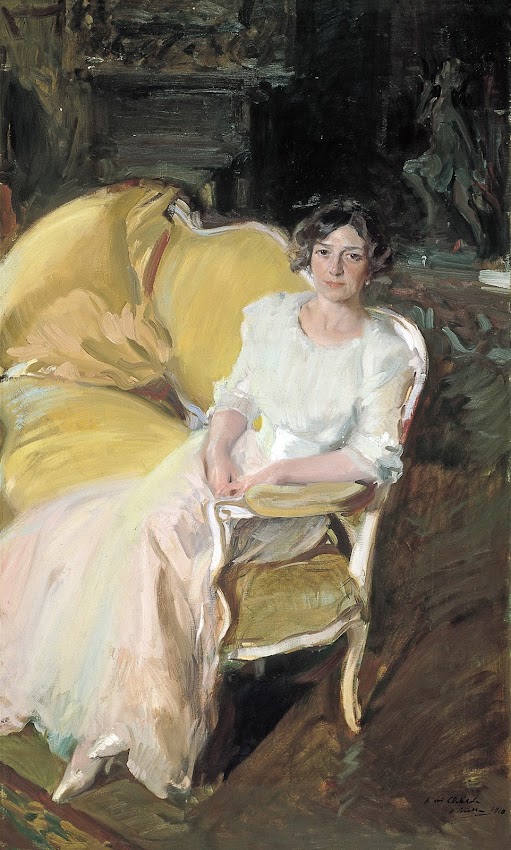 Clotilde Sentada en el sofá, Joaquín Sorolla Bastida, Retratos de Joaquín Sorolla, Joaquín Sorolla y Bastida, Joaquín Sorolla, Pintor español, Retratista español, Pintores Valencianos, Retrato de Clotilde