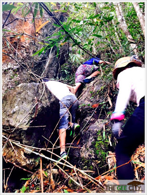difficult ascend to the summit of Mt. Mauyog