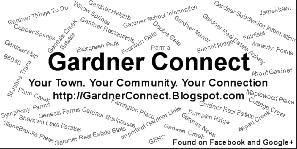 Gardner Connect, a Source for Gardner Real Estate, Local News and Things To Do About Gardner, KS.