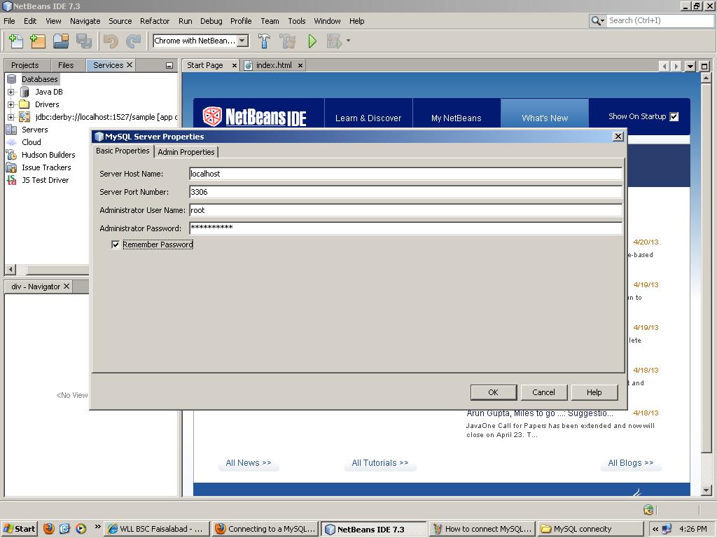 How to create gui for mysql database netbeans - uipasa
