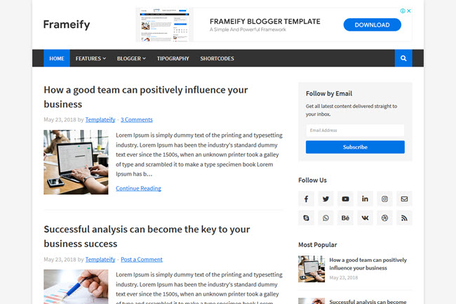 How To Install and Setup Frameify Blogger Template How To Install and Setup Frameify Blogger Template