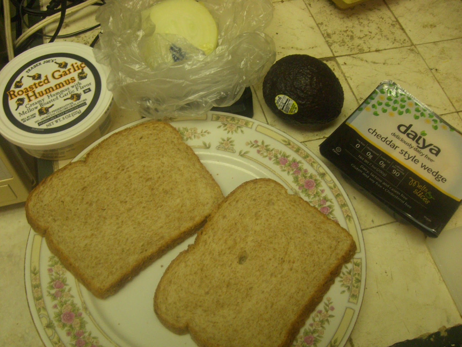 AfroVeganChick Vegan Avocado Grilled Cheese W/ Caramelized Onions
