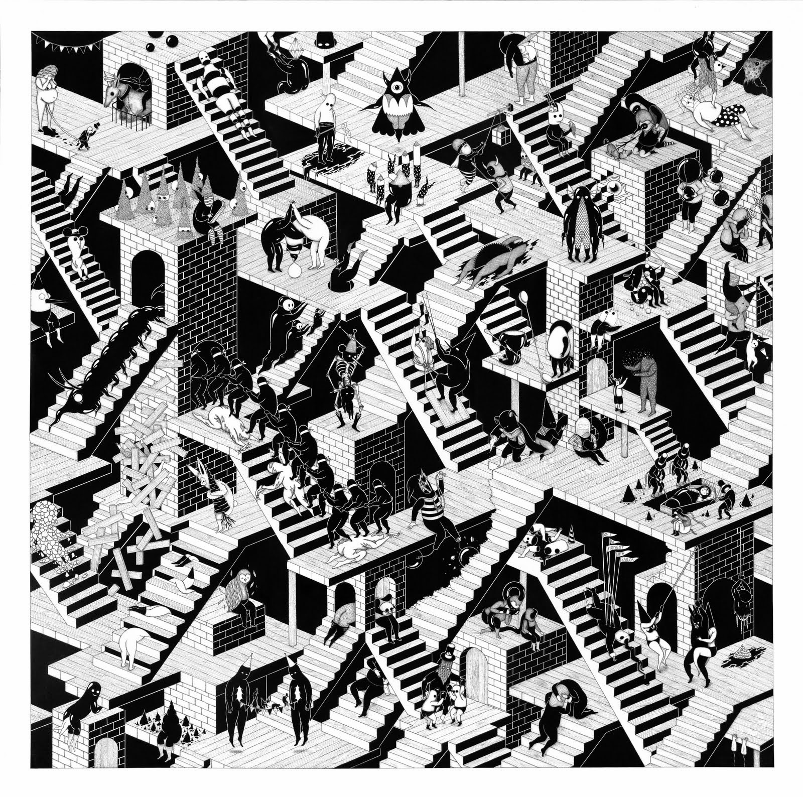 Outillage électroportatif Escher escalier sans fin