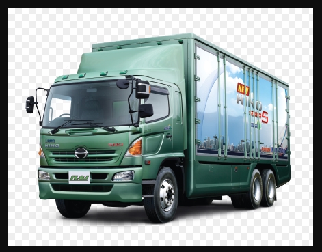 Truk Hino 500-hijau cokelat