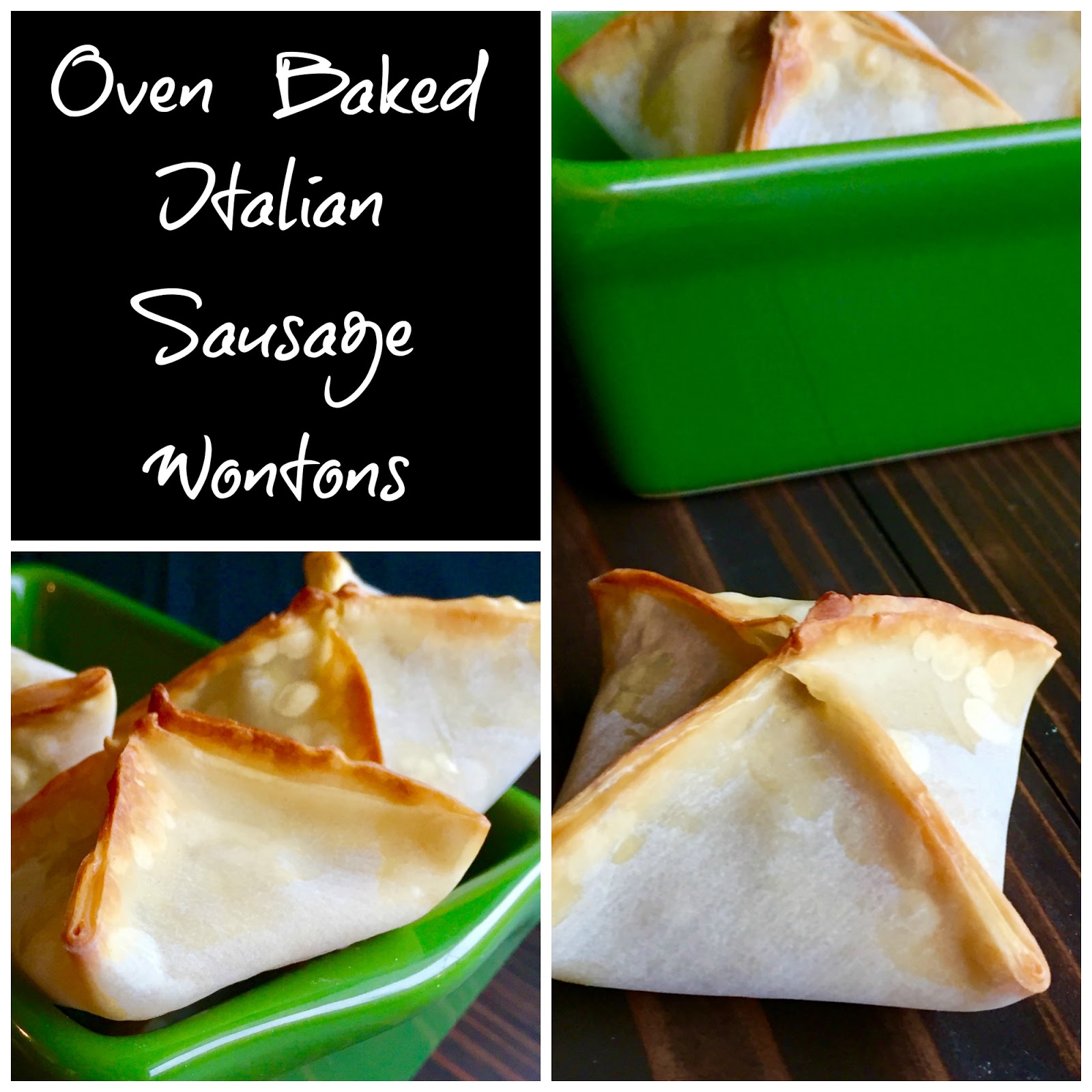 Oven Baked Italian Sausage Wontons Keat's Eats