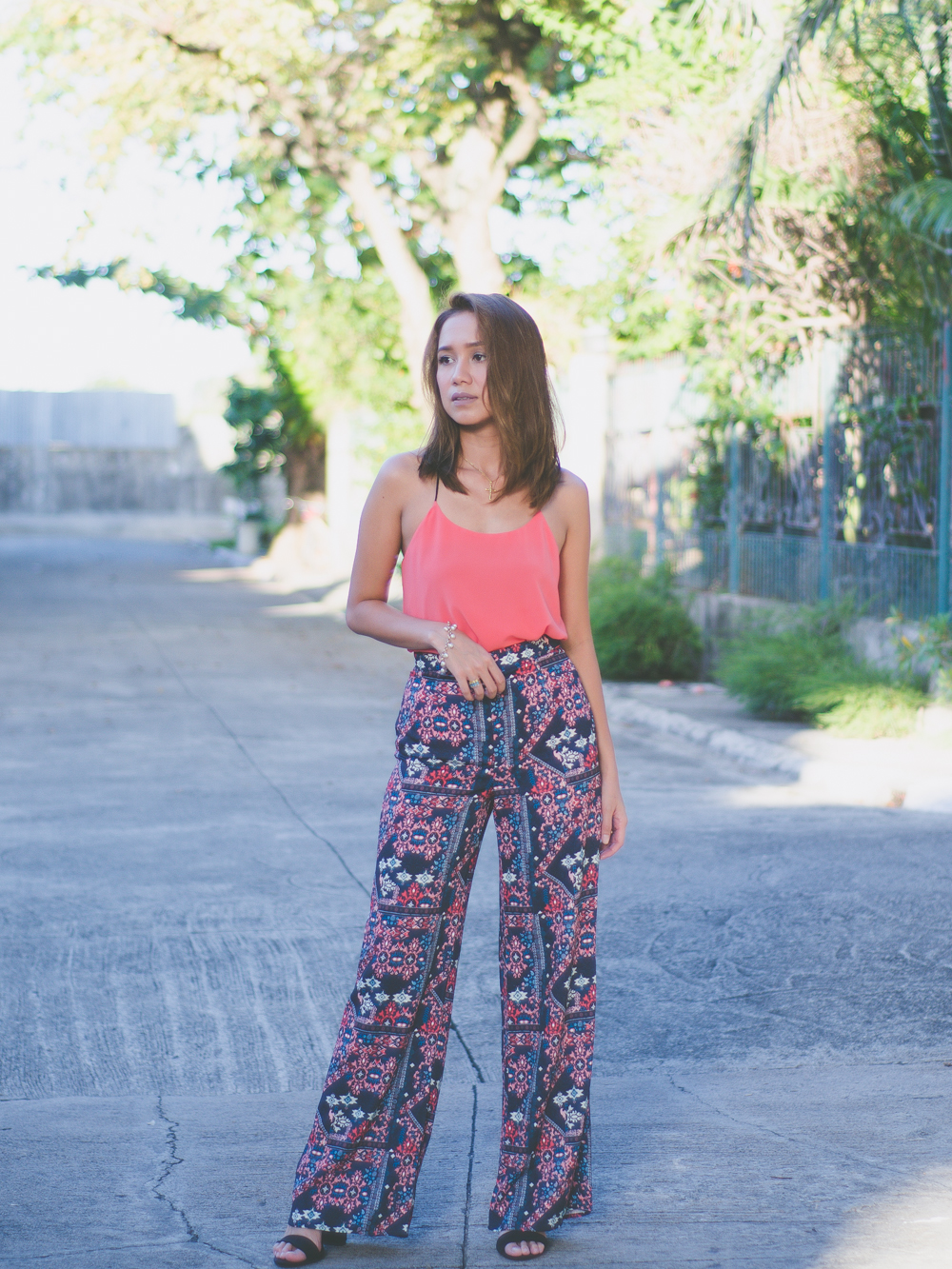 SM GTW, Coral trend 2016, color trend for 2016, H&M wide-legged pants, summer outfit, happy hour outfit, white label bridal cebu, adhesive bra, white label intimates, sticky bras, Cebu Fashion Blogger, Cebu Bloggers, Philippine street style, asian blogger, 