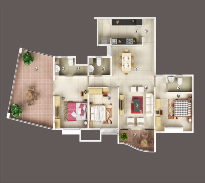 Top Modern - Flat Layouts & Design.