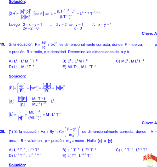 Analisis Dimensional Ejercicios Y Problemas Resueltos Pdf