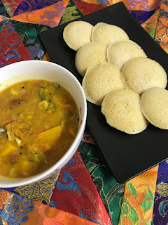 Sambar, Idli, breakfast, soup, recipe, south Indian, ethnic