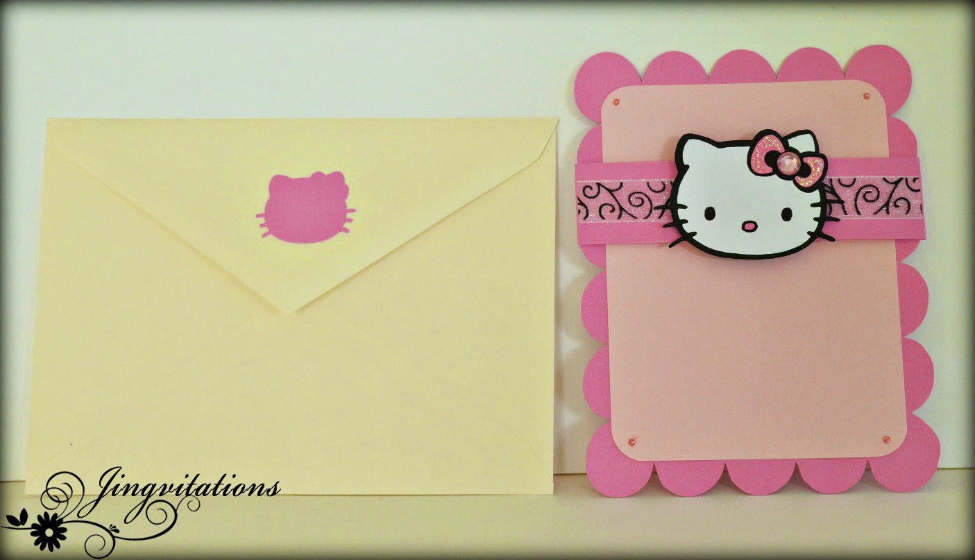jingvitations hello kitty card birthday invitations