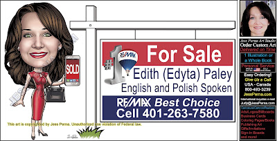 RE/MAX For Sale Sign Caricature Ads