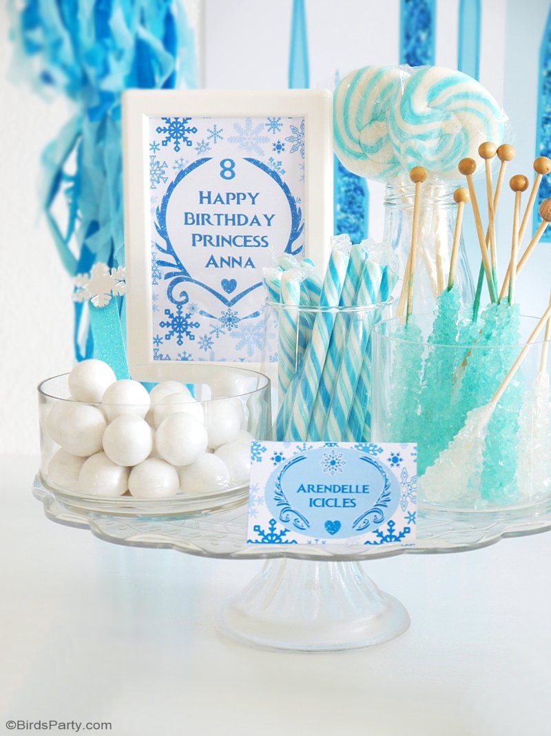 A Frozen Inspired Birthday Party Party Ideas Party Printables Blog