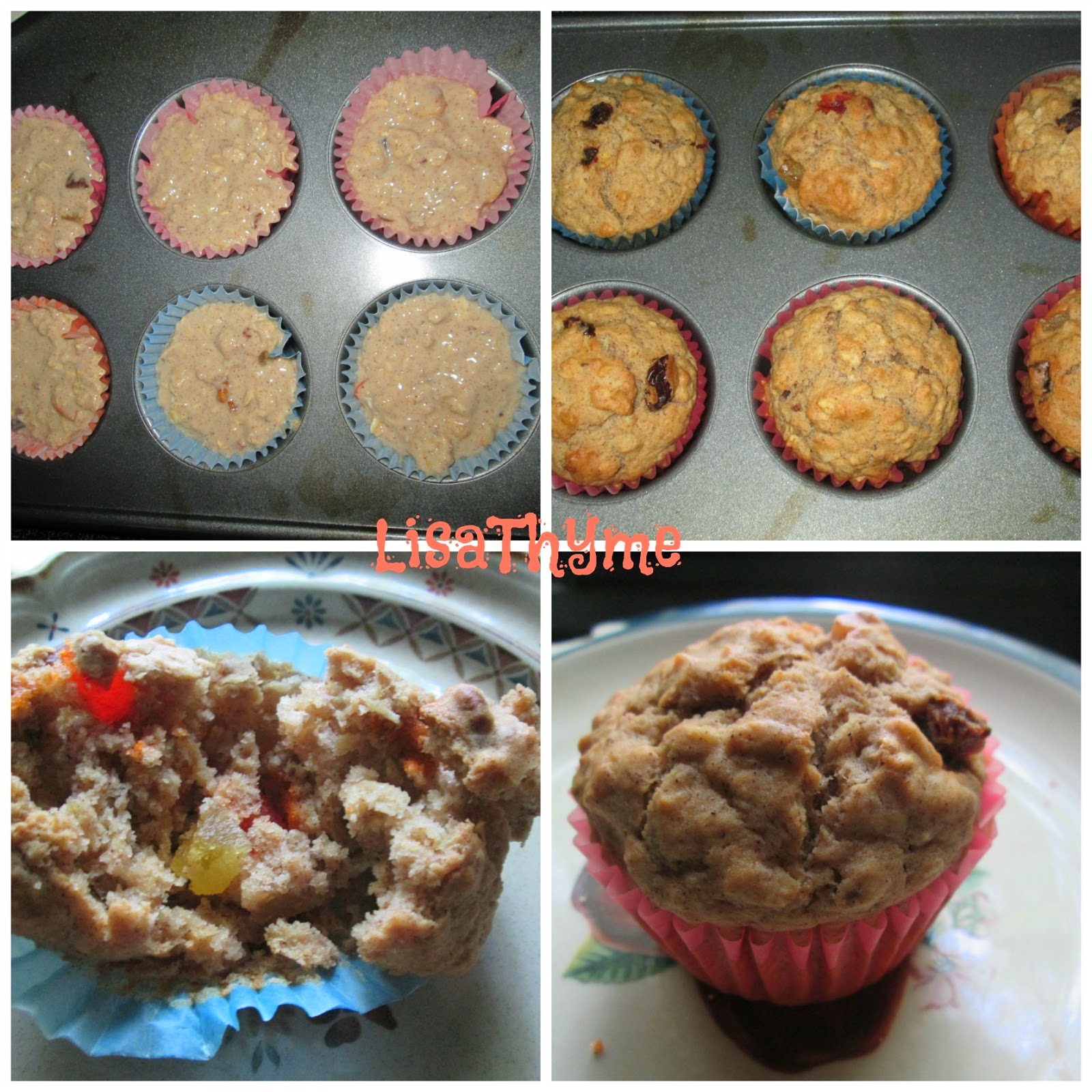 Lisa Thyme Tropical Fruit Oatmeal Muffins