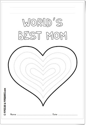 Día de la Madre: "La mejor mamá del mundo" (Fichas de recortables de Pipoclub)