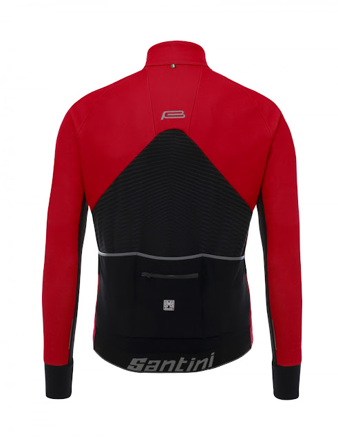 Beta Cycling Windproof Jacket in Black Made in Italy by Santini 