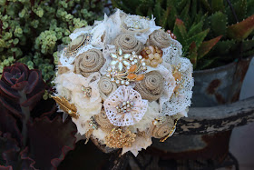 Rustic, Vintage Wedding Bouquet