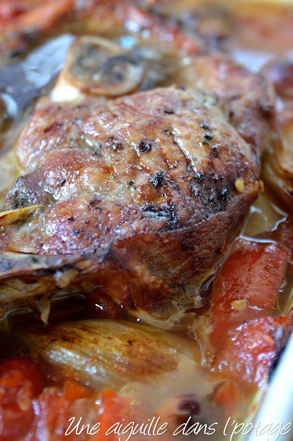 rouelle de porc à la bière et aux tomates Stéphane Reynaud