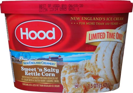 On Second Scoop: Ice Cream Reviews: Hood Sweet & Salty Kettle Corn Ice Cream