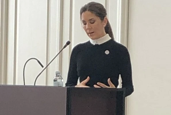 Crown Princess Mary attended the conference Sexual and Reproductive Health and Rights in Humanitarian Crises at Christiansborg