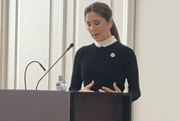 Crown Princess Mary attended the conference Sexual and Reproductive Health and Rights in Humanitarian Crises at Christiansborg