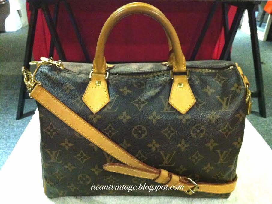 I Want Vintage | Vintage Designer Handbags: Louis Vuitton Monogram Speedy Bandouliere 30