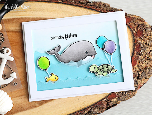 Sunny Studio Stamps: Oceans Of Joy and Magical Mermaids Guest Designer Spotlight Cards by Michelle Short