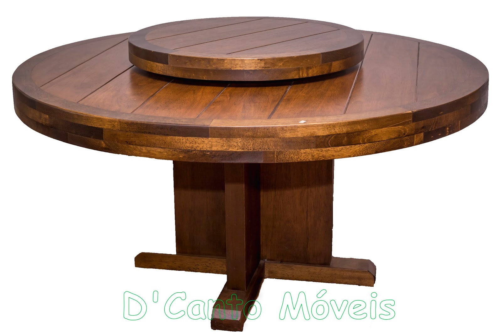 D' Canto Móveis: Conjunto Mesa Centro Giratório