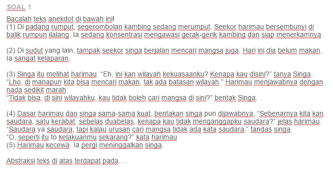 Contoh Soal Analisis teks anekdot Asep Respati Contoh Soal Analisis teks anekdot Asep Respati