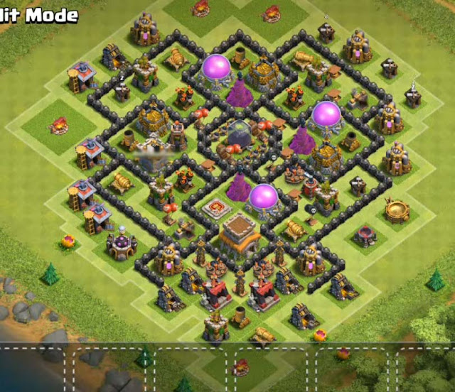 dark elixir protecting town hall 8 farming base design dark elixir protecting town hall 8 farming base design