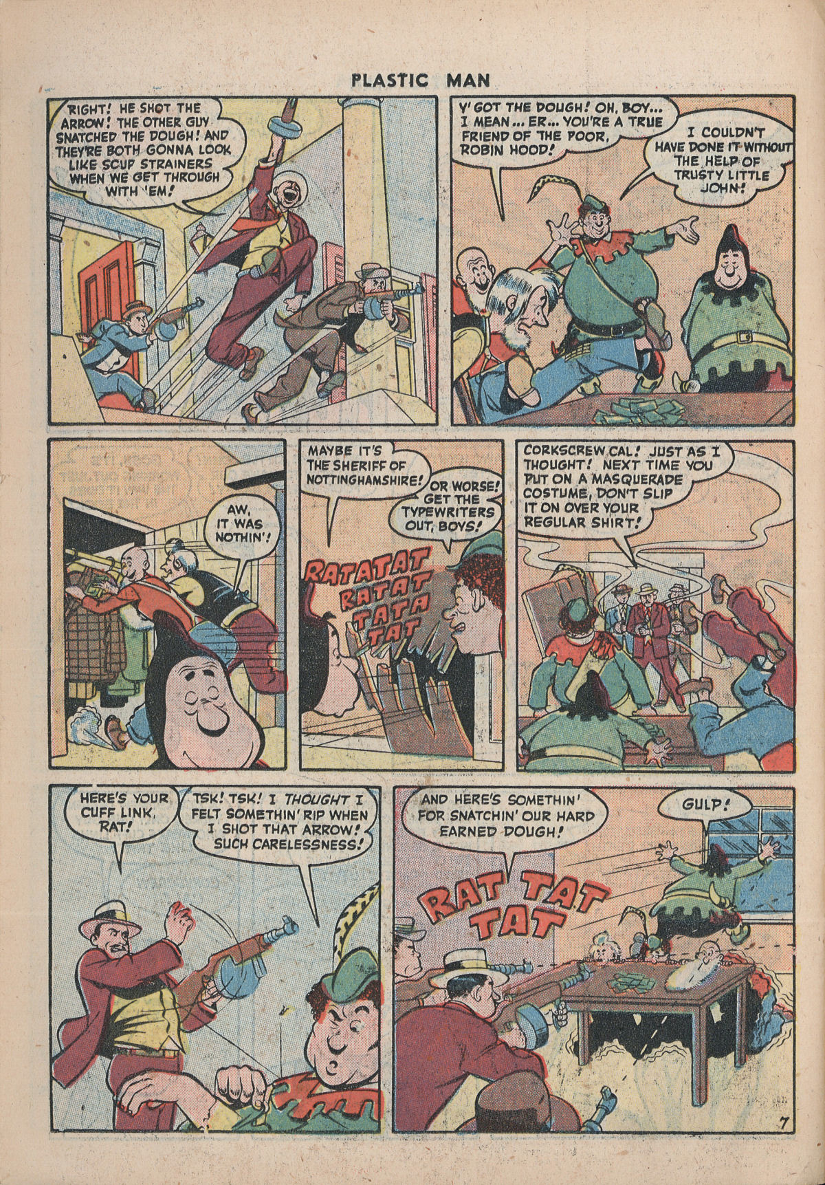 Read online Plastic Man (1943) comic -  Issue #5 - 32