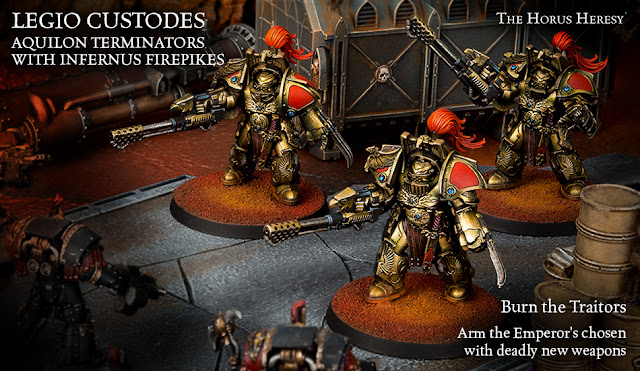 *BITS* Legio Custodes Aquilon Terminator Infernus Firepikes Forgeworld