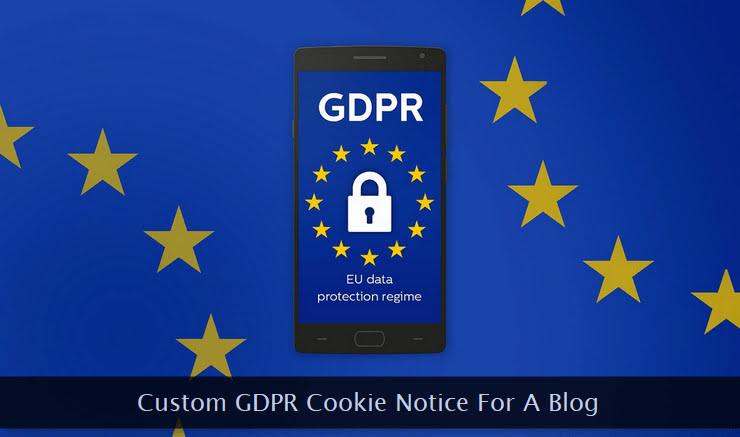GDPR notice within a smartphone