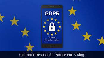 GDPR notice within a smartphone