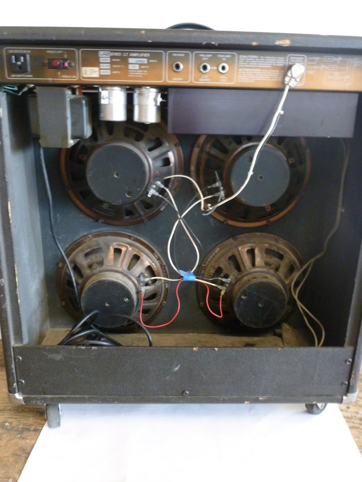 Lab Series Amp for sale! Vintage Lab Series L7 100 watt 4 x 10 combo amp for sale