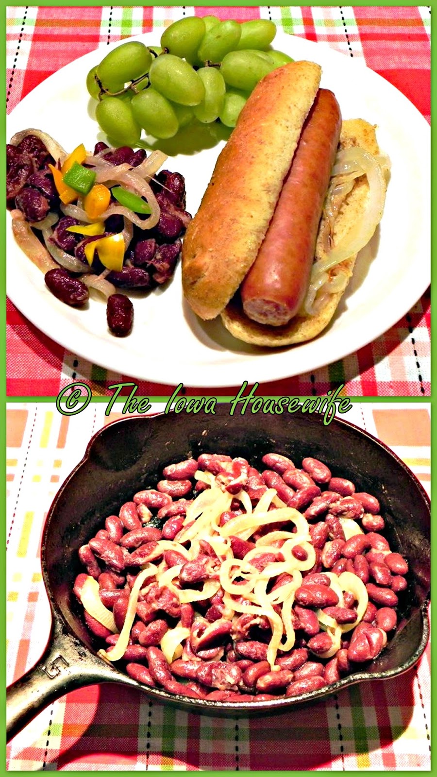 The Iowa Housewife Kidney Beans with Onions