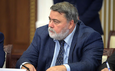 Head of the Federal Antimonopoly Service Igor Artemyev at a meeting on developing the transportation infrastructure in Russia’s Northwest.