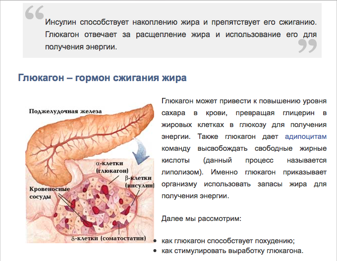 Глюкагон это гормон