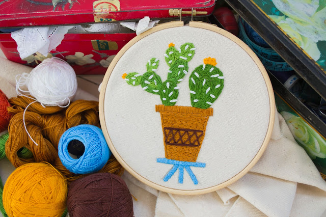 Cactus Embroidery