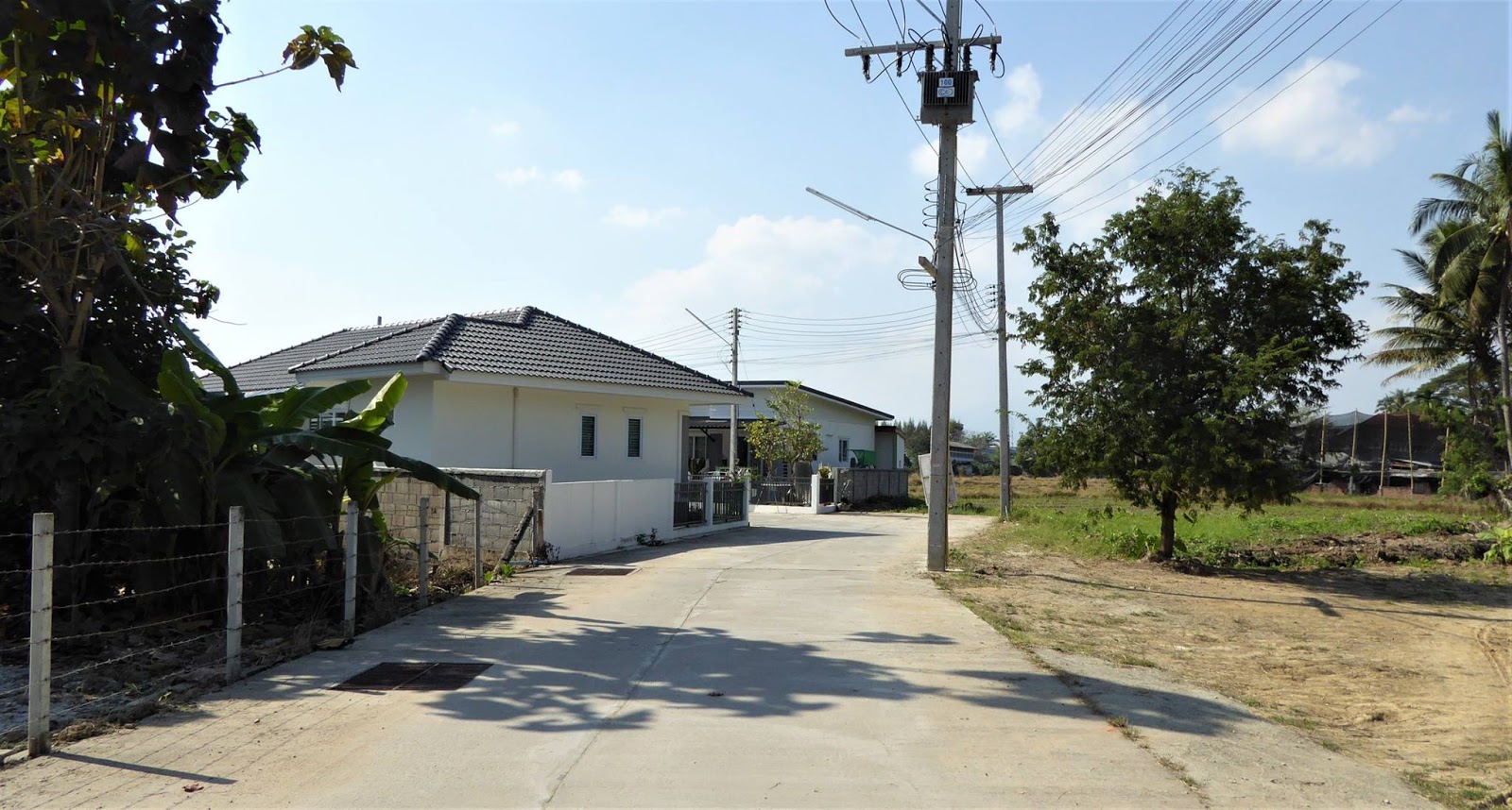 These three bungalow house plan consists of 1-3 bedrooms, 1-2 bathroom, kitchen, a living room and a terrace outside. With a living area of approximately under 115 square meters in construction costs more than 670,000 baht (19,400 USD)