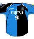 川崎フロンターレ 2007 ユニフォーム・asics-ホーム-サックスブルー・黒