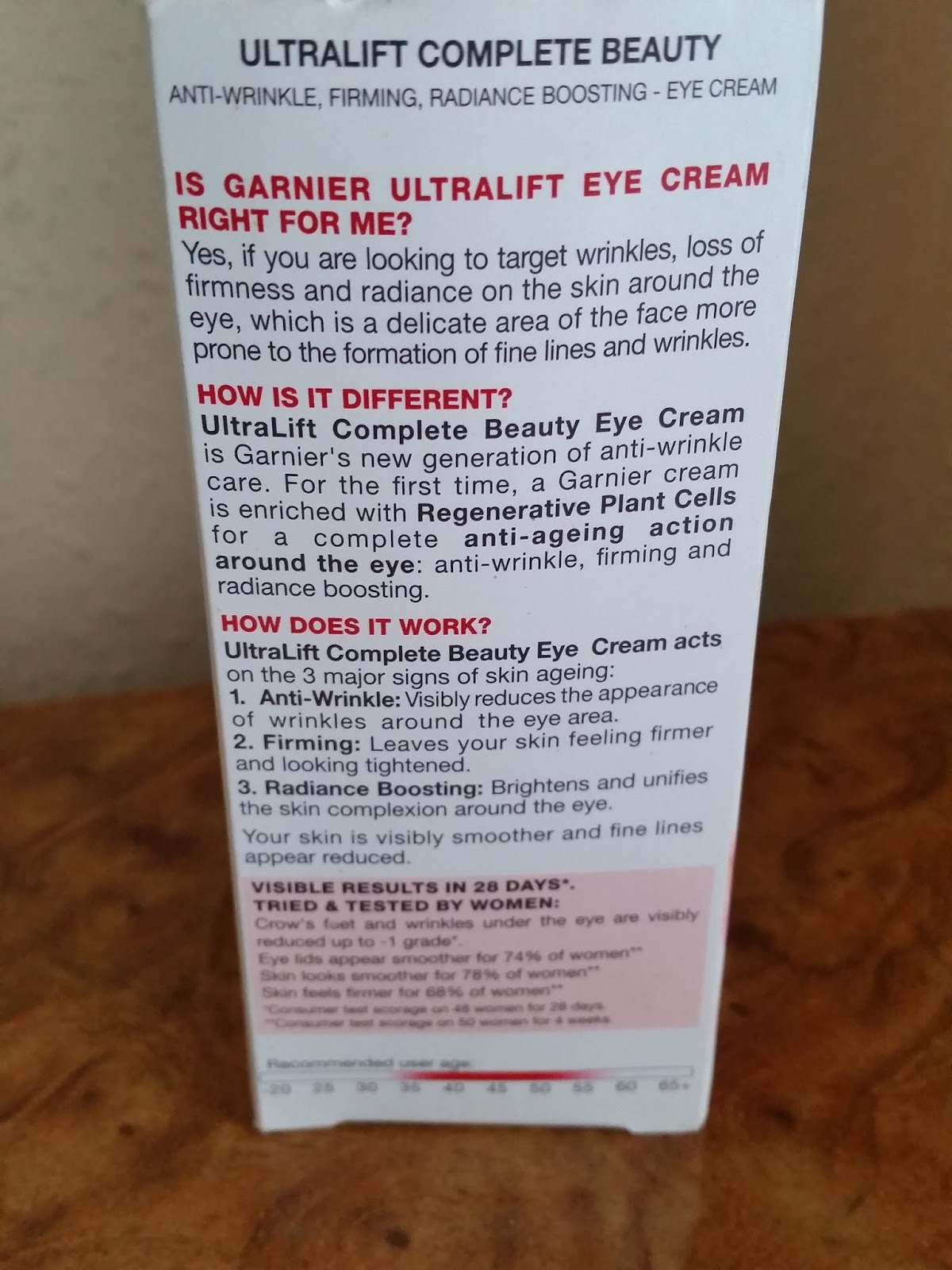 Review Garnier UltraLift Complete Beauty Eye Cream Banish The Eye Bags