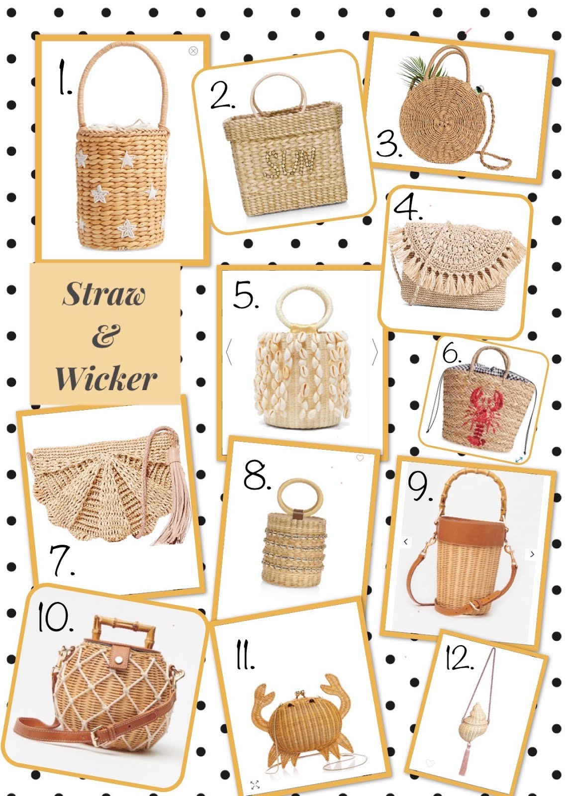 Straw & Wicker Bags: Spring 2020