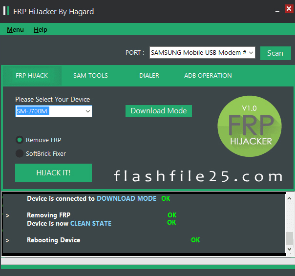 Samsung Unlock FRP Hijacker V1.0 Bypass 2022