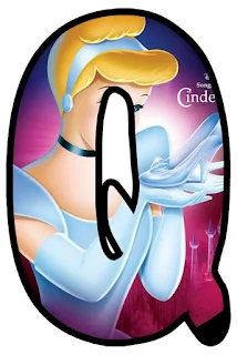 Cinderella with Shoe Abc. Abecedario de Cenicienta con Zapato.