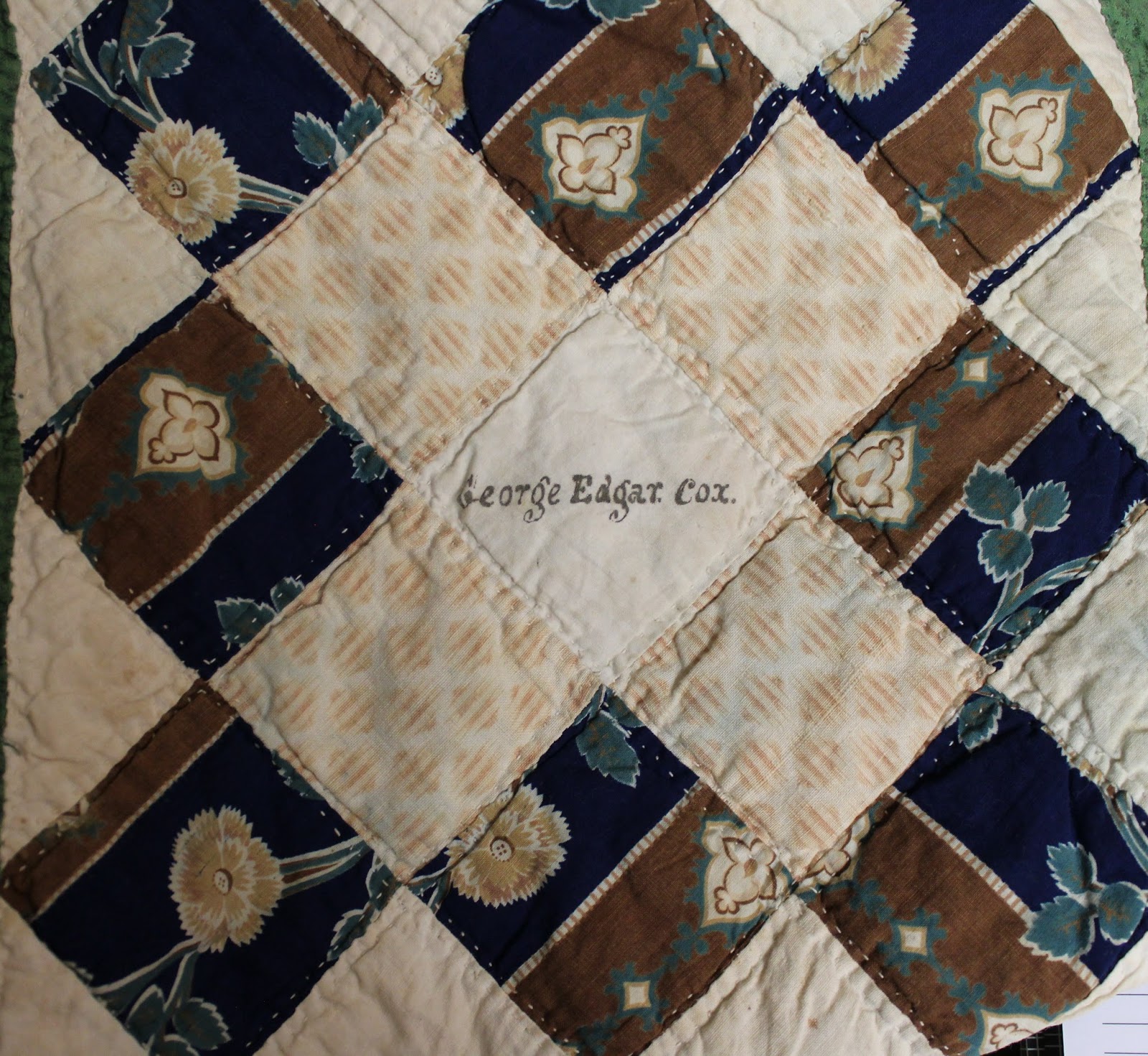 Textile Time Travels Antique Quilt 1850 New Jersey Signature Quilt Part 2