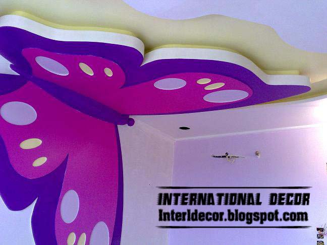 5 Modern kids room gypsum ceilings designs - International decor