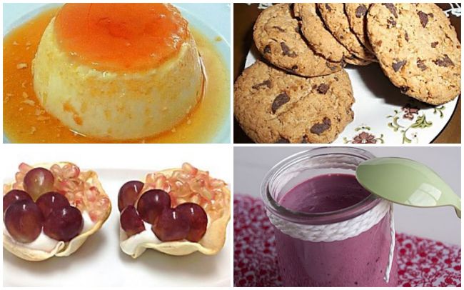 Cuatro postres bajos en calorías