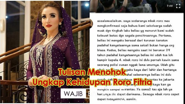 Mengaku Saudara Roro Fitria, Akun Ini Ungkap Mengaku Saudara Roro Fitria, Akun Ini Ungkap